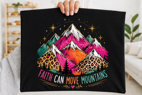 Faith Move Christian Mountains PNG Illustrations