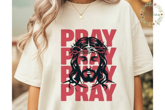 Jesus Pray Crown Thorns PNG Clipart — Illustrations