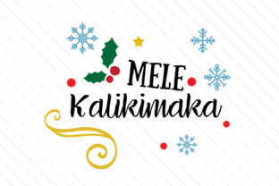 Mele Kalikimaka Christmas Design Asset