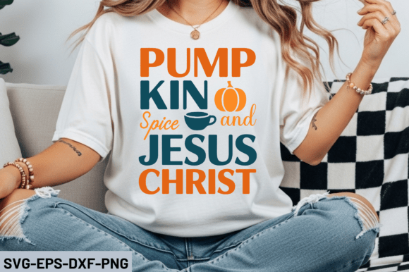 Pumpkin Spice and Jesus SVG Design