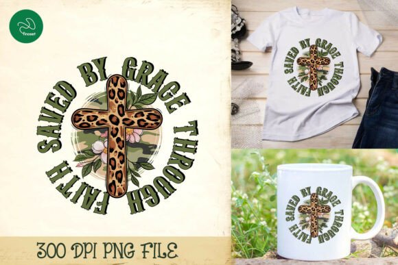 Stylish Leopard Print Christian PNG — Print Templates