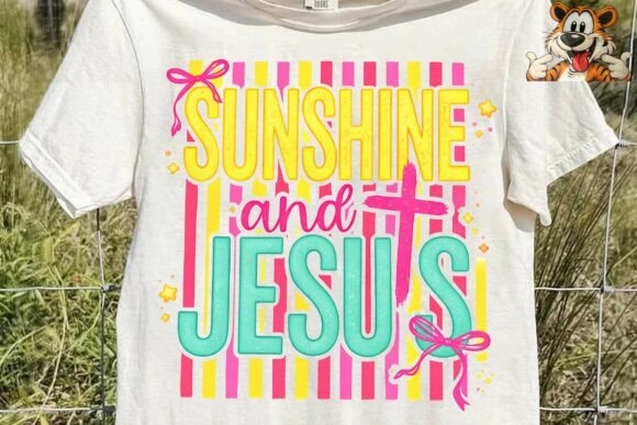 Sunshine and Jesus Christian PNG Clipart Illustrations