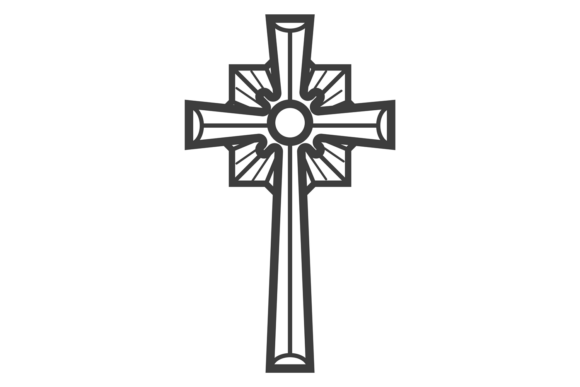 Traditional Catholic Cross. Christian Fa Illustrations