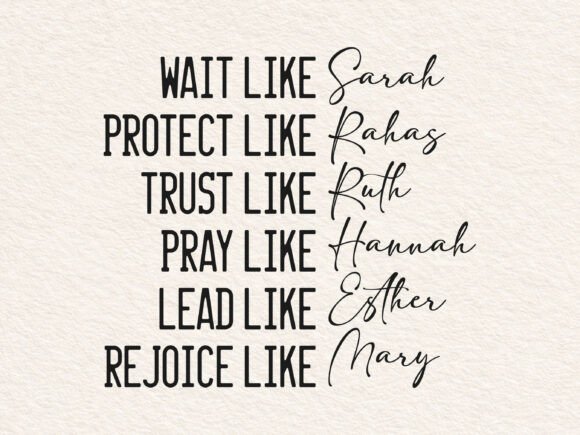 Women of the Bible SVG: Christian SVG for Crafts & Content